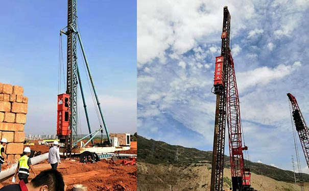 环保液压锤打桩机型号怎么选等振动锤打桩机,源头厂家专利产品