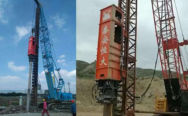 液压打桩锤型号液压桩锤是什么？一般与自行式桩架、液压动力站等成套使用。可釆用专用桩架或柴油锤的桩架。