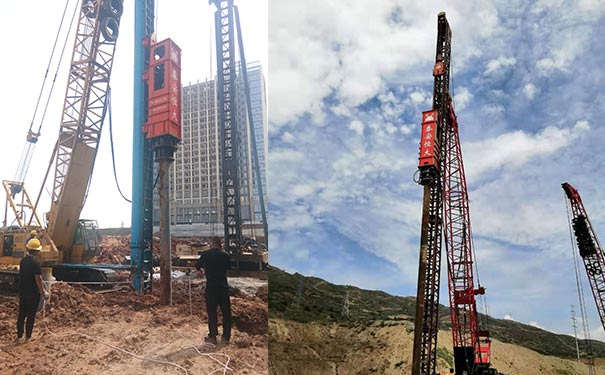 打拔钢板桩、振动打桩机、振动锤液压打桩锤