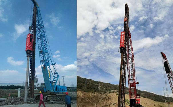 环保液压锤打桩机型号怎么选等振动锤打桩机,源头厂家专利产品