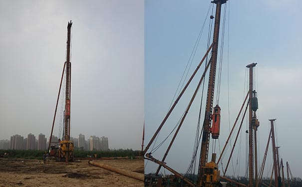 打桩机液压锤视频 技术性公司 振动锤打桩机 自主知识产权