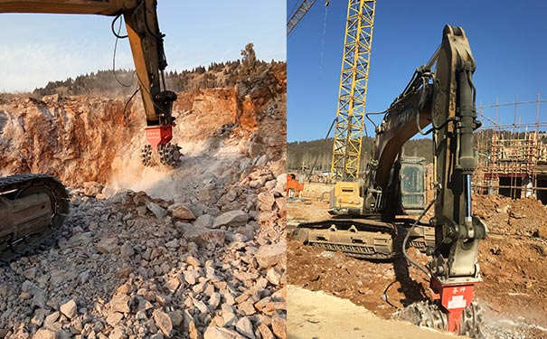 挖掘机铣挖机-挖掘机岩石铣刨头