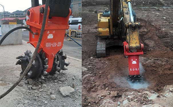 挖掘机铣挖机-挖掘机岩石铣刨头